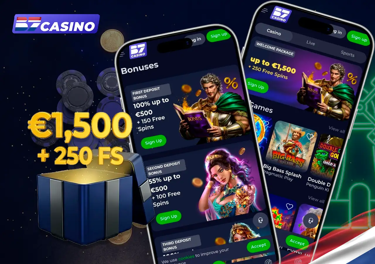 Exclusieve B7 Casino bonussen, welkomstpakket en gratis spins online.